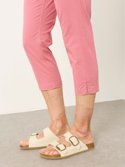 FatFace Farnham Pink Cropped Slim Chino Trousers - Image 3 of 7