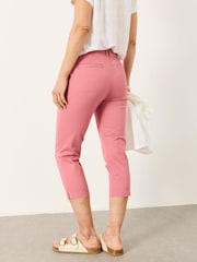 FatFace Farnham Pink Cropped Slim Chino Trousers - Image 4 of 7