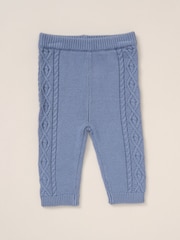 Rock-A-Bye Baby Boutique Blue True Knit Cardigan, Trousers Outfit Set - Image 4 of 5
