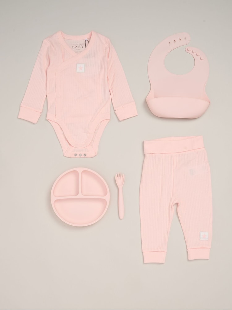 Rock-A-Bye Baby Boutique Toddler Outfit and Feeding Gift Set 5-Piece - Image 1 of 6