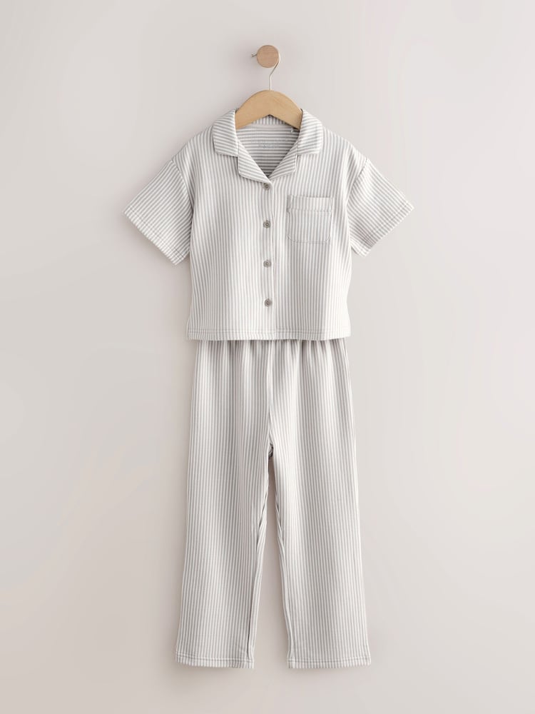 Dungi neutre - Pijama cu nasturi (2-16ani) - Imaginea 1 din 4