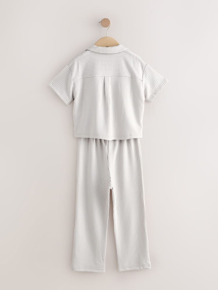 Dungi neutre - Pijama cu nasturi (2-16ani) - Imaginea 2 din 4