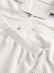 Neutral Stripe Button Through Pyjamas (2-16yrs) - Image 6 of 7