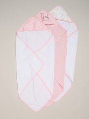 Rosa - Rock-A-Bye Baby Boutique Hooded Towels 3 Pack - Imagen 1 de 2