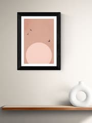 East End Prints Black Zugspitze Wall Art Print by Kubistika - Image 1 of 2