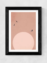 East End Prints Black Zugspitze Wall Art Print by Kubistika - Image 2 of 2