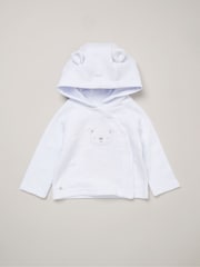 Rock-A-Bye Baby Boutique Baby Quilted White Jacket and Trousers Set - Image 4 of 5