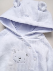 Rock-A-Bye Baby Boutique Baby Quilted White Jacket and Trousers Set - Image 5 of 5
