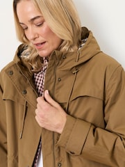 FatFace Inverness Sand Long Raincoat - Image 4 of 7