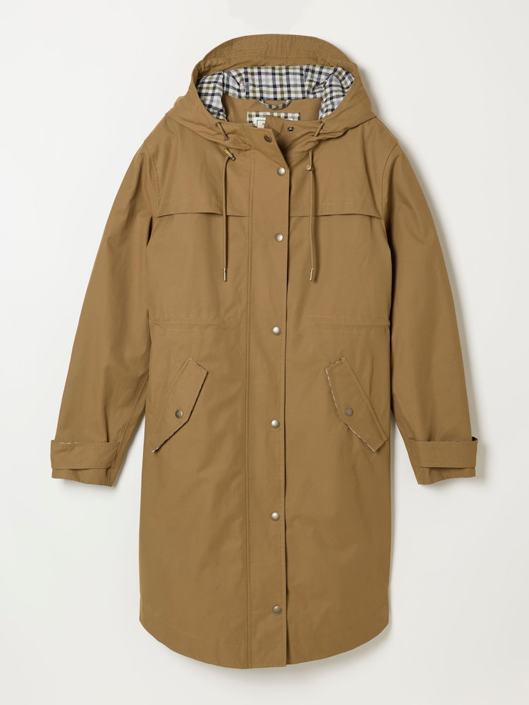 FatFace Inverness Sand Long Raincoat - Image 7 of 7