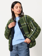 FatFace Printed Borg Jacket - صورة 1 من 6