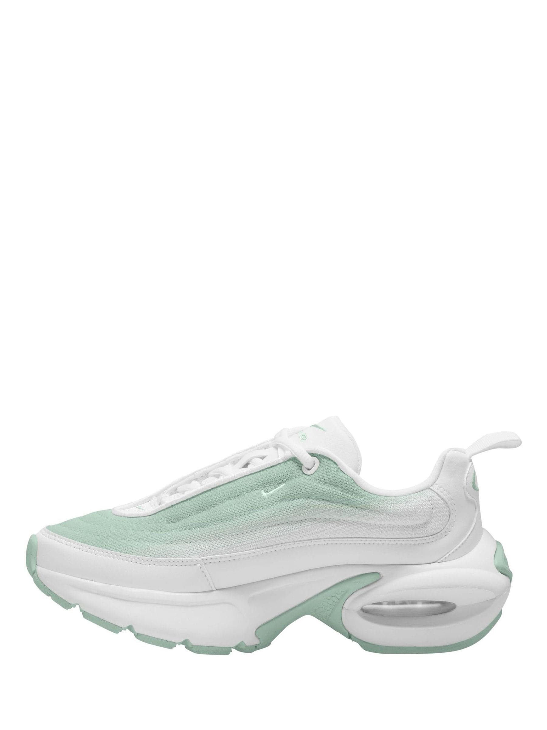 white and mint green nikes
