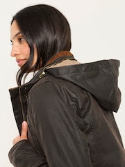 FatFace Sussex Chocolate Brown Petite Heritage Jacket - Image 4 of 6