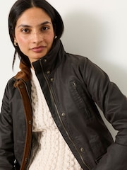 FatFace Sussex Chocolate Brown Petite Heritage Jacket - Image 5 of 6