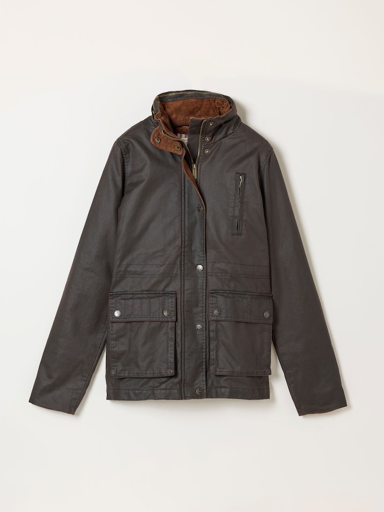FatFace Sussex Chocolate Brown Petite Heritage Jacket - Image 6 of 6 FatFace Sussex Chocolate Brown Petite Heritage Jacket - Image 6 of 6