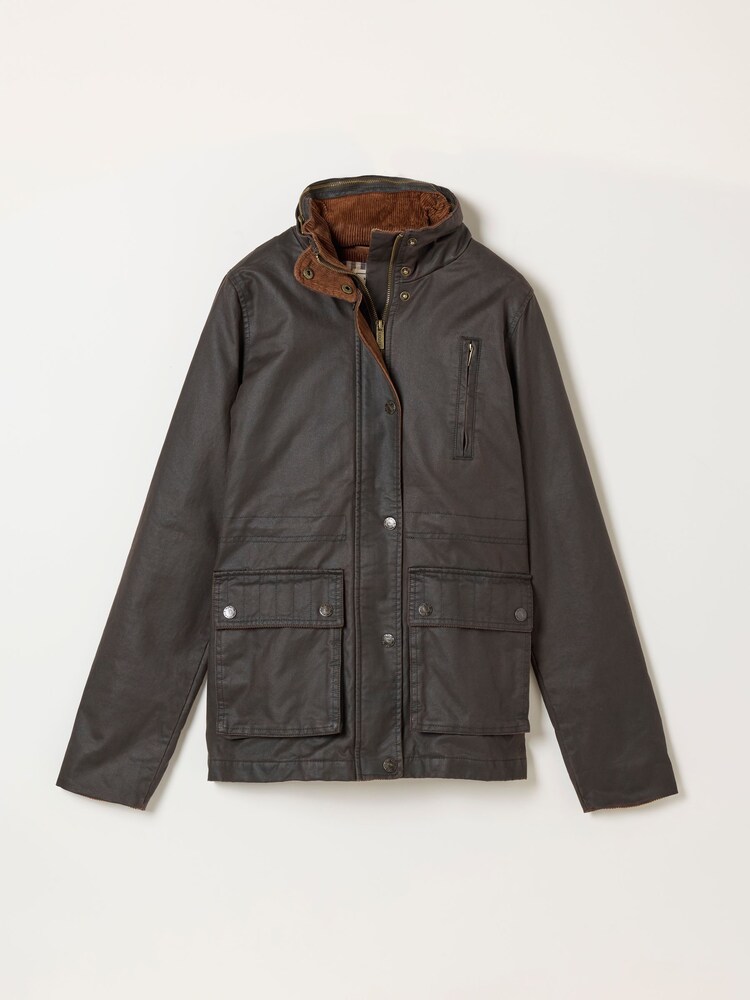 FatFace Sussex Chocolate Brown Petite Heritage Jacket - Image 7 of 7