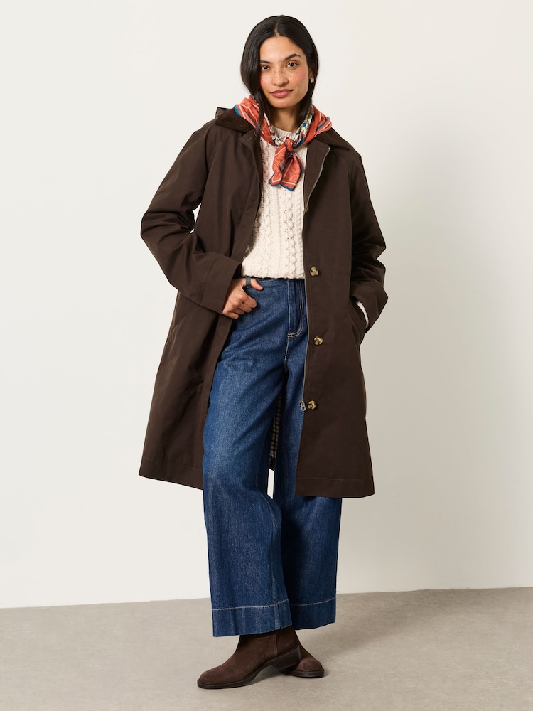 FatFace Polly Chocolate Brown Petite Coat - Image 1 of 8 FatFace Polly Chocolate Brown Petite Coat - Image 1 of 8