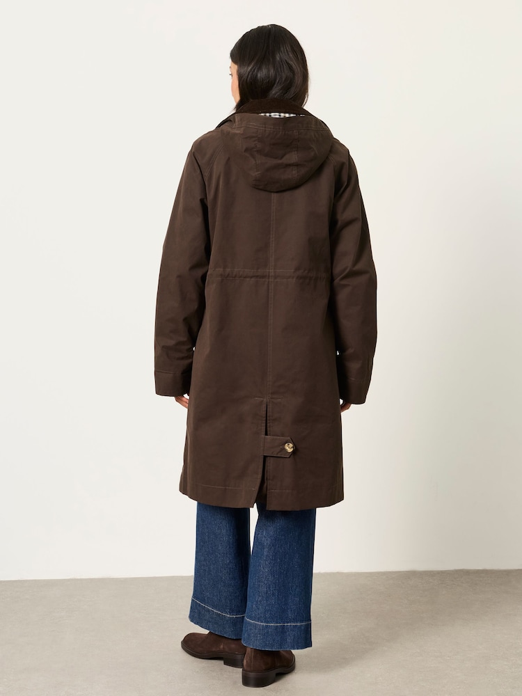 FatFace Polly Chocolate Brown Petite Coat - Image 2 of 8 FatFace Polly Chocolate Brown Petite Coat - Image 2 of 8