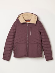 Dunkellila - FATFACE Wattierte Jacke - Bild 6 von 6