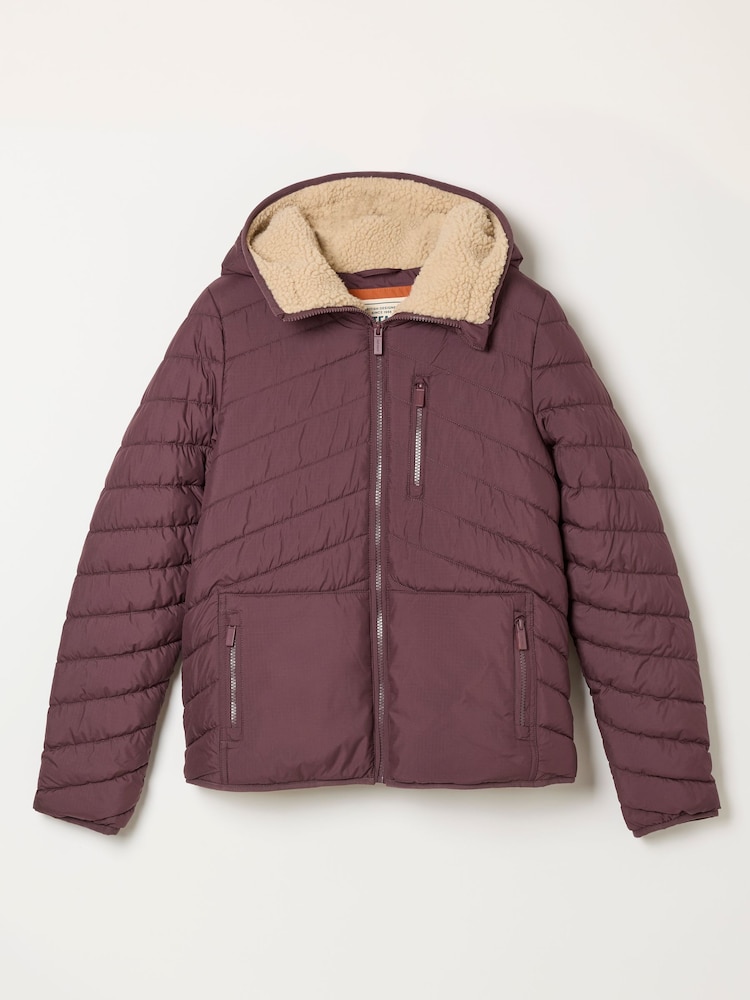 Dunkellila - FATFACE Wattierte Jacke - Bild 6 von 6 Dunkellila - FATFACE Wattierte Jacke - Bild 6 von 6