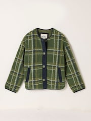 Cheque verde - Chaqueta de forro polar FatFace Borreguito - Imagen 6 de 6
