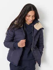 海軍藍 - FatFace Puffer Jacket - 圖片 1，共 5
