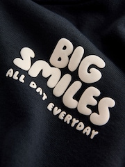 Black Big Smiles Hoodie and Shorts Set (3mths-7yrs) - Image 7 of 9