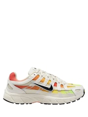 Nike White Yellow Orange Youth P-6000 Trainers - Image 1 of 4