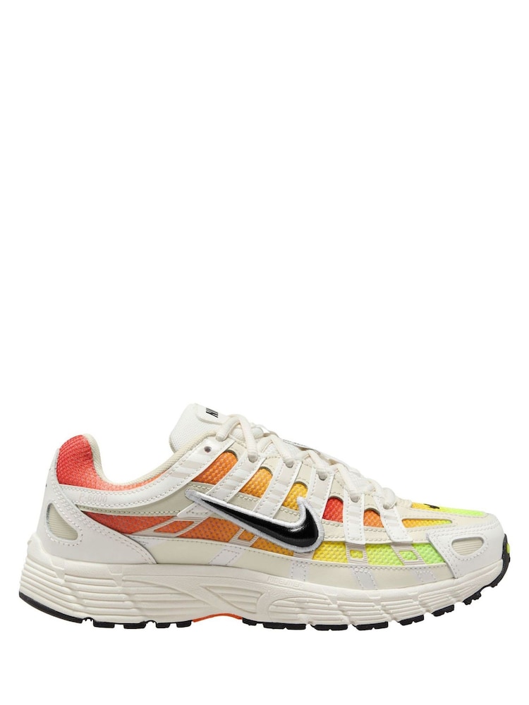 Nike White Yellow Orange Youth P-6000 Trainers - Image 1 of 4