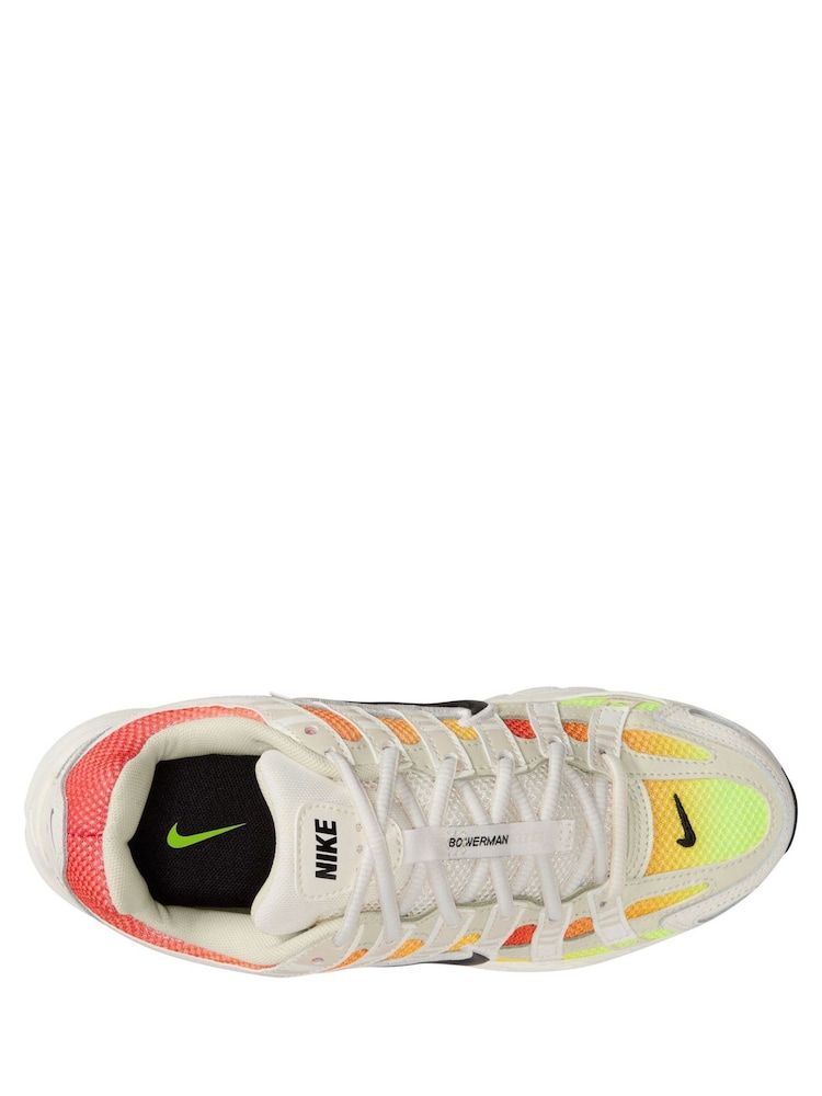 Nike White Yellow Orange Youth P-6000 Trainers - Image 4 of 4