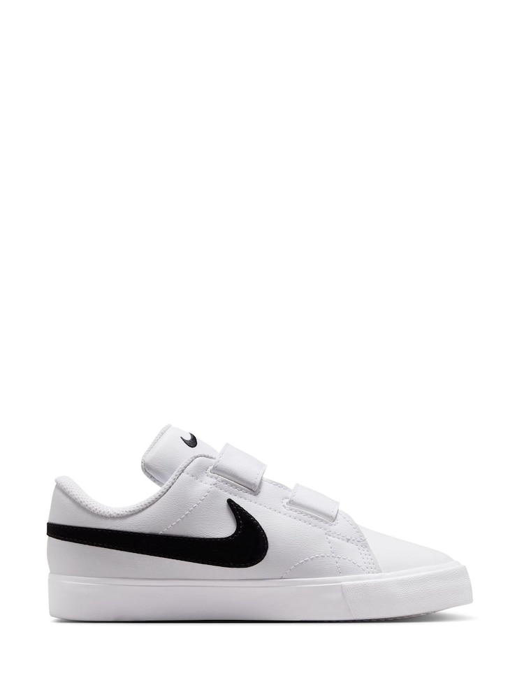 לבן/שחור - Nike נעלי ספורט לילדים, דגם Tennis Essential - תמונה 2 מתוך 8