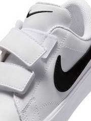 לבן/שחור - Nike נעלי ספורט לילדים, דגם Tennis Essential - תמונה 7 מתוך 8