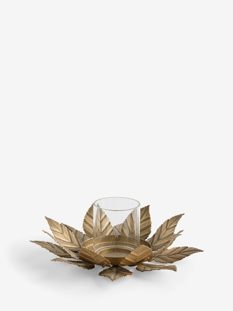 Bronze Autumn Leaf Metal Tea Light Holder - Image 4 of 4 Bronze Autumn Leaf Metal Tea Light Holder - Image 4 of 4