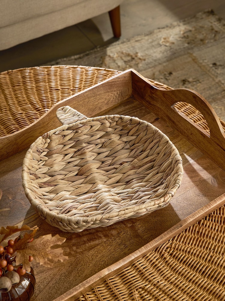 Natural Autumn Pumpkin Seagrass Woven Bowl - Image 2 of 5