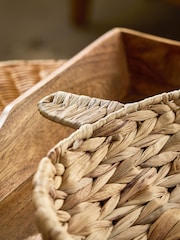 Natural Autumn Pumpkin Seagrass Woven Bowl - Image 4 of 5