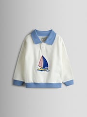 JoJo Maman Bébé ノーティカル トレーナー ＆ ショーツ2点セット - 画像 2 / 7