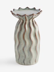 Green Reactive Glaze Candle Holder Ceramic Pillar - Image 4 of 4