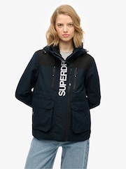 Superdry Blue Colour Block Ultimate Windbreaker Jacket - Image 2 of 6