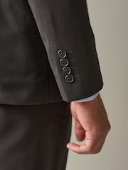 Brun - Slim Fit (Slim Fit) - Veste de costume texturée - Image 5 de 10
