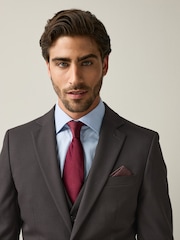 Brun - Slim Fit (Slim Fit) - Veste de costume texturée - Image 6 de 10