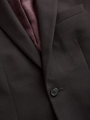 Brun - Slim Fit (Slim Fit) - Veste de costume texturée - Image 9 de 10