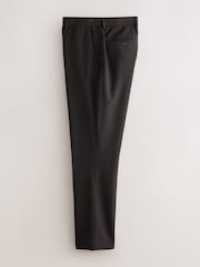 Brown Slim Fit Textured Suit Trousers - Image 2 of 4