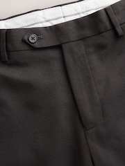 Brown Slim Fit Textured Suit Trousers - Image 3 of 4