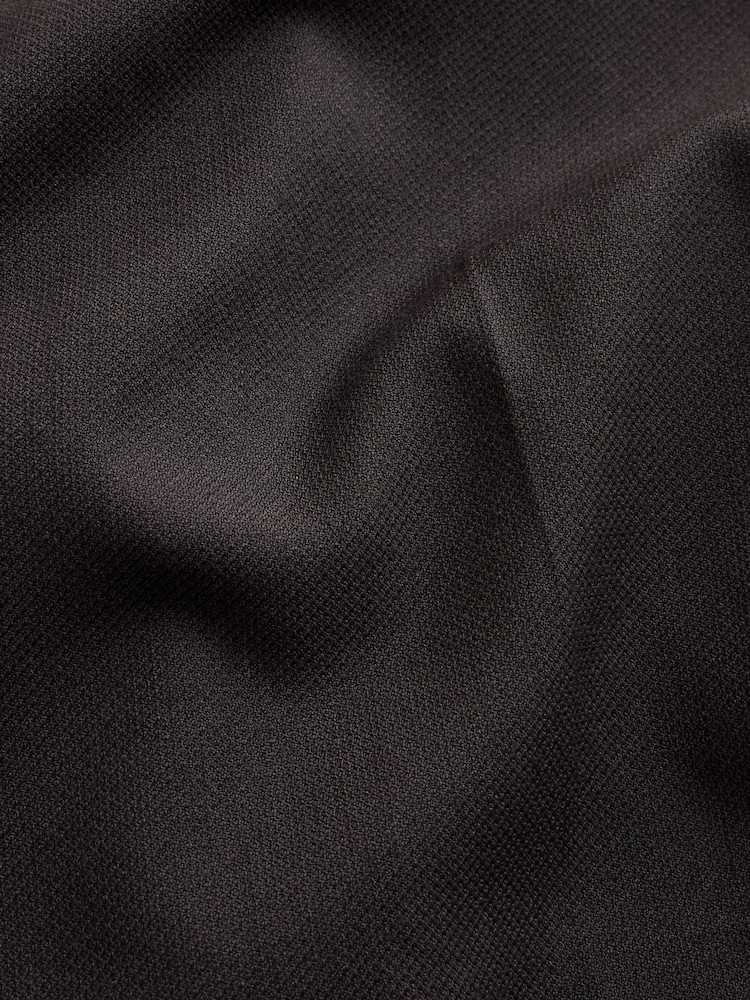 Brown Slim Fit Textured Suit Trousers - Image 4 of 4