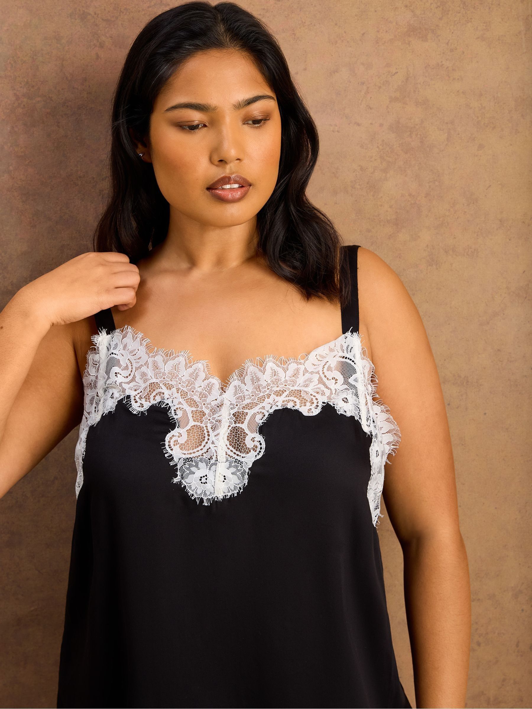 Buy Live Unlimited Black Lace Cami from Next USA