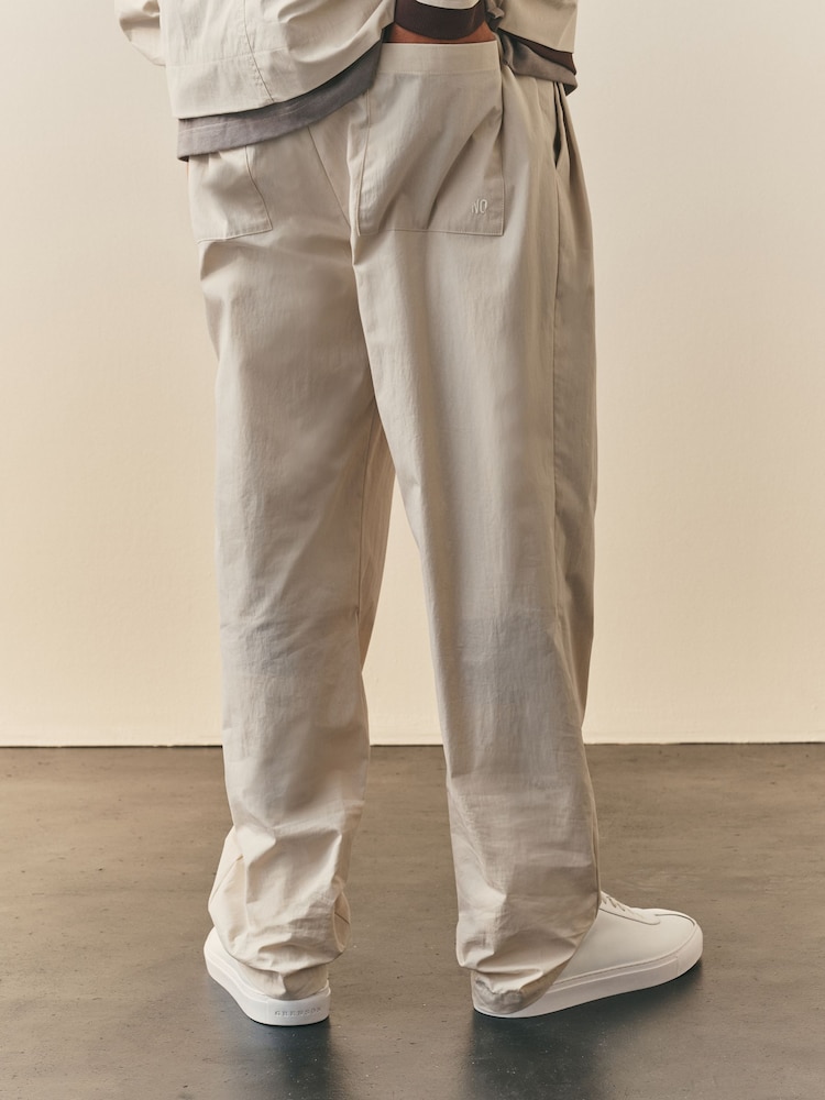 Nothing Ordinary Stone Pleat Front Straight Fit Trousers - Image 2 of 3