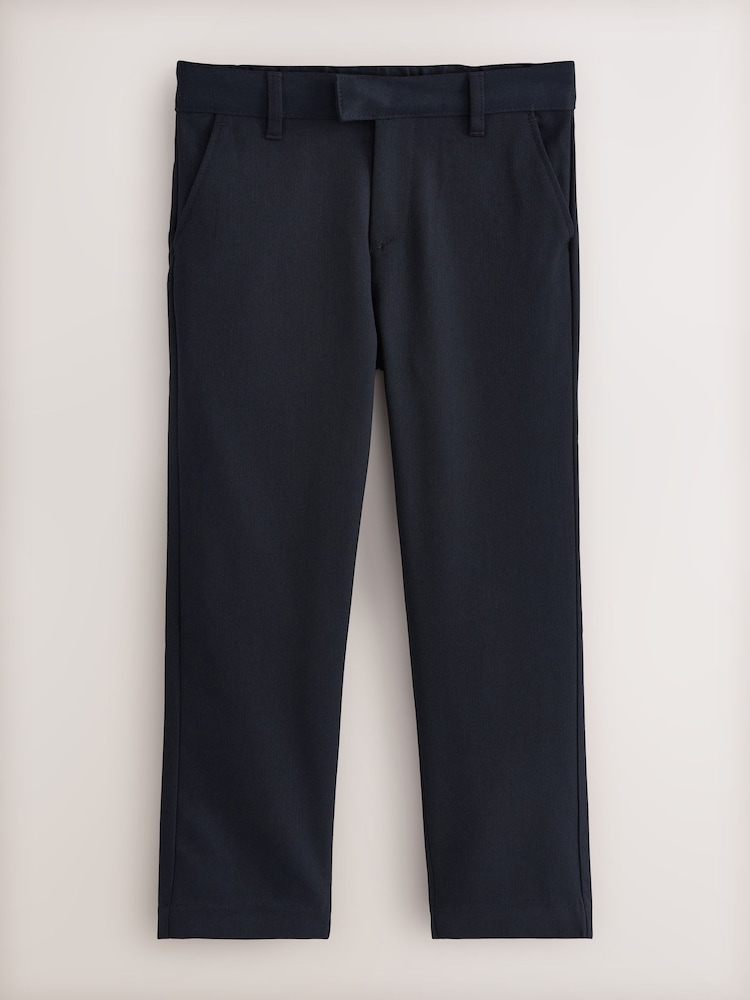 Navy Longer Leg Regular Waist School Trousers (3-17yrs) - Image 1 of 6 Navy Longer Leg Regular Waist School Trousers (3-17yrs) - Image 1 of 6