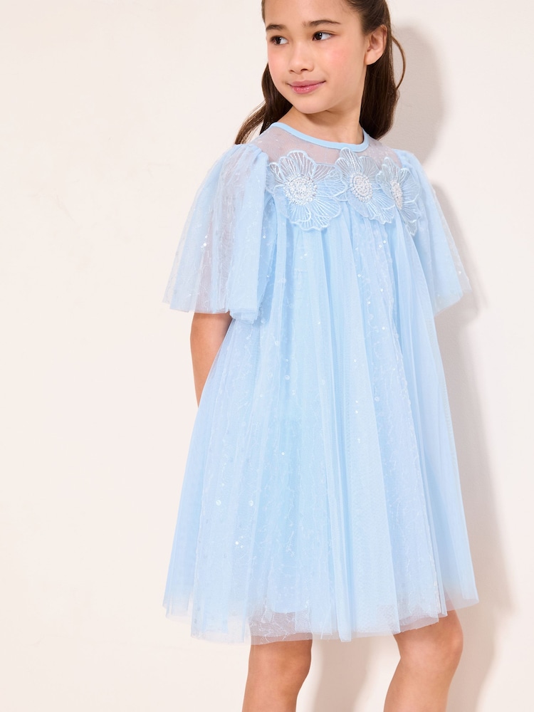 Lipsy Abendkleid aus Tüll mit Pailletten (5-11yrs) - Bild 2 von 5