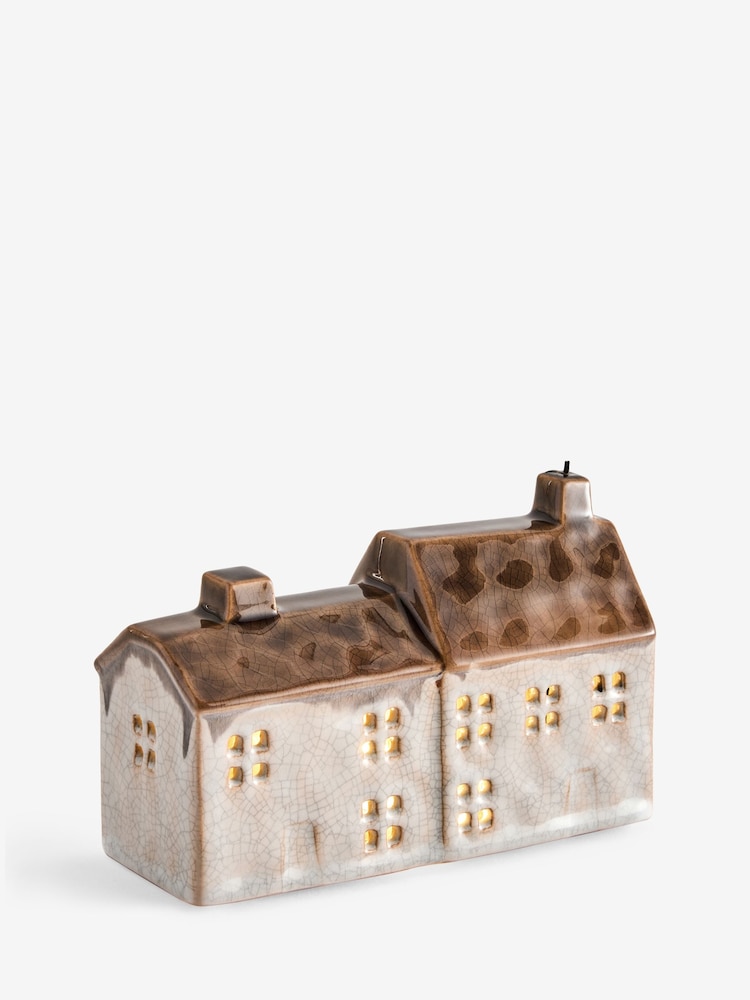 Natural Autumn Light Up Ceramic House - Image 2 of 4 Natural Autumn Light Up Ceramic House - Image 2 of 4