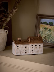 Natural Autumn Light Up Ceramic House - Image 3 of 4